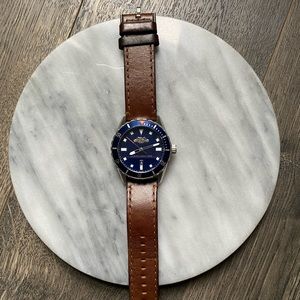 Men’s Leather Armani Exchange Watch